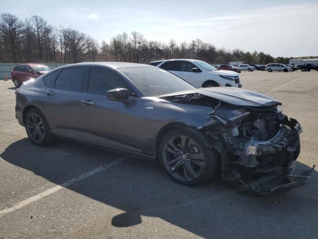 19UUB6F57NA002610 - 2022 ACURA TLX TECH A GRAY photo 4