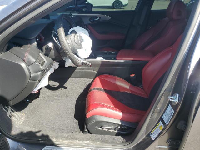 19UUB6F57NA002610 - 2022 ACURA TLX TECH A GRAY photo 7