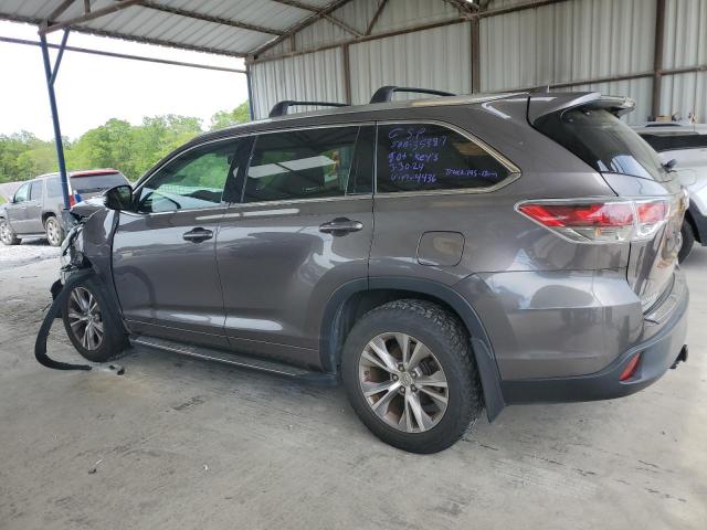 5TDJKRFH7FS224436 - 2015 TOYOTA HIGHLANDER XLE Boz foto 2