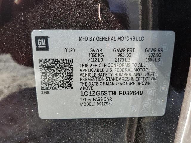 1G1ZG5ST9LF082649 - 2020 CHEVROLET MALIBU RS Lila Foto 13