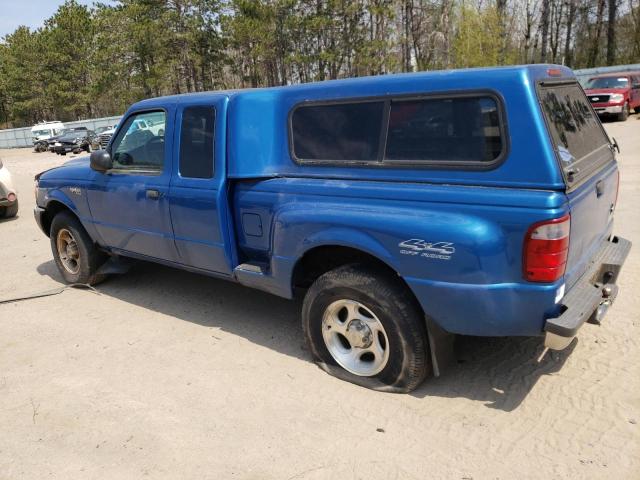 1FTZR15E11PB75485 - 2001 FORD RANGER SUPER CAB BLUE photo 2