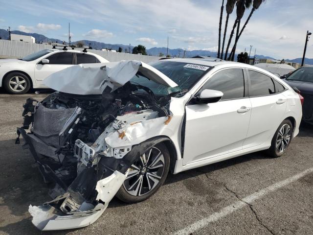 2HGFC1F74JH642411 - 2018 HONDA CIVIC EXL WHITE photo 1