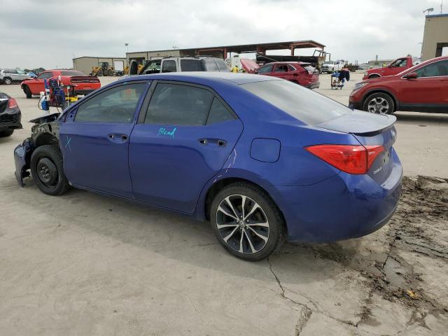 5YFBURHE8HP712078 - 2017 TOYOTA COROLLA L BLUE photo 2