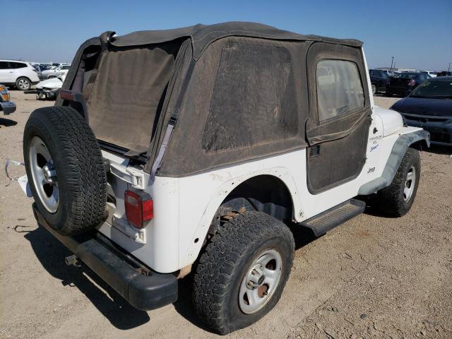 1J4FY19SXVP468436 - 1997 JEEP WRANGLER / SPORT WHITE photo 3