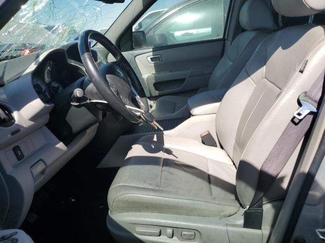 5FNYF3H53DB010239 - 2013 HONDA PILOT EXL SILVER photo 7