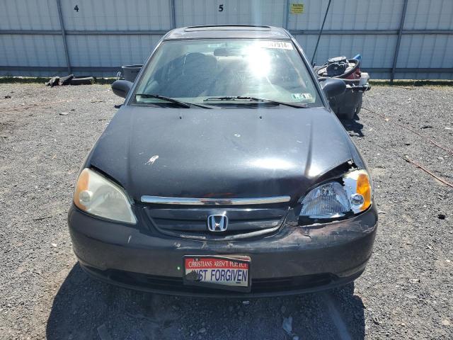 2HGES26792H592983 - 2002 HONDA CIVIC EX BLACK photo 5