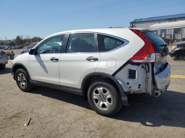 5J6RM4H3XEL098584 - 2014 HONDA CR-V LX WHITE photo 2