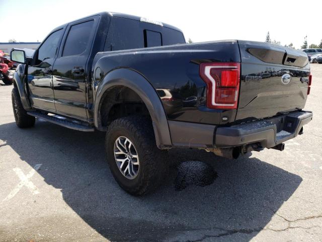 1FTFW1RGXHFB33632 - 2017 FORD F150 RAPTOR BLACK photo 2