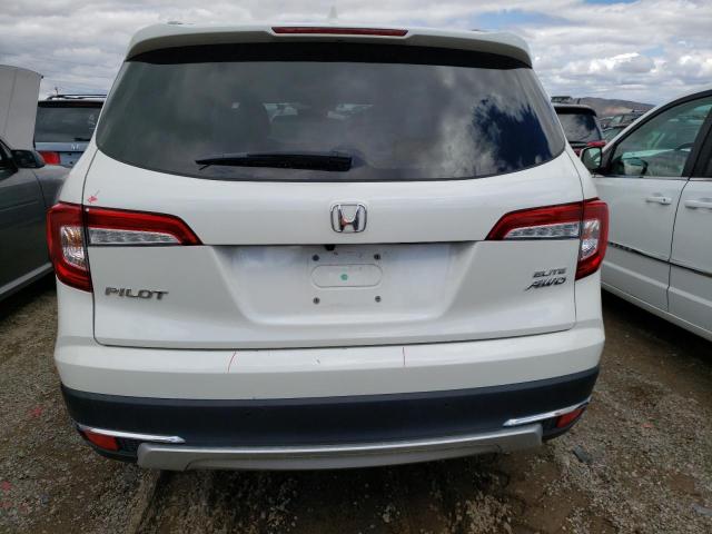 5FNYF6H08KB037911 - 2019 HONDA PILOT ELITE WHITE photo 6