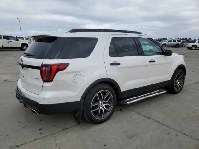 1FM5K8GT0HGC85134 - 2017 FORD EXPLORER SPORT WHITE photo 3