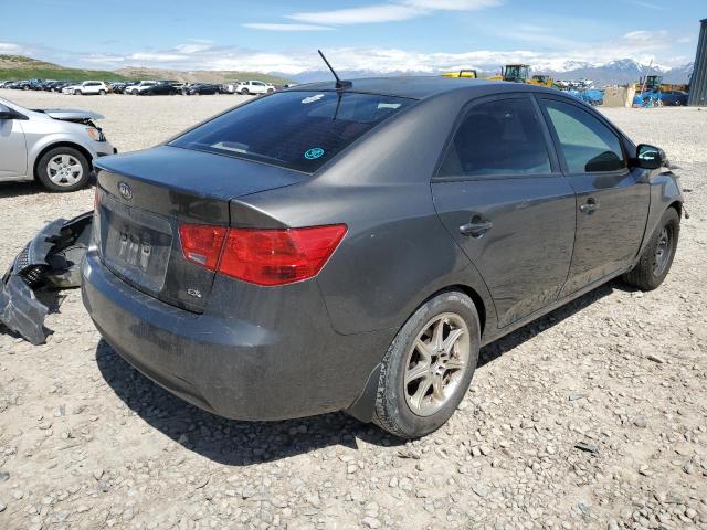 KNAFU4A22D5694945 - 2013 KIA FORTE EX GRAY photo 3