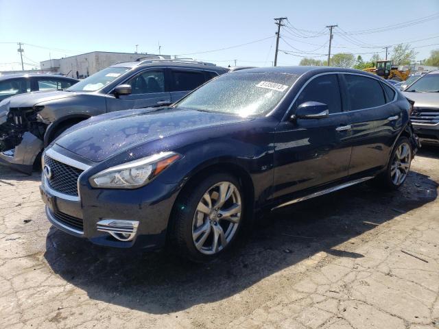 JN1BY1PRXKM725616 - 2019 INFINITI Q70L 3.7 LUXE BLUE photo 1