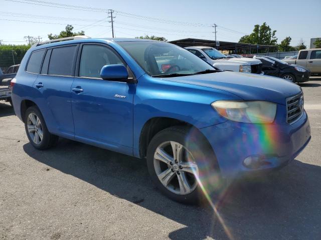 JTEES43A582079284 - 2008 TOYOTA HIGHLANDER SPORT BLUE photo 4