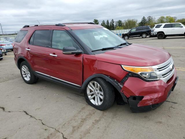 1FM5K8D87DGA22584 - 2013 FORD EXPLORER XLT RED photo 4