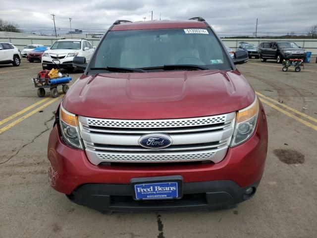 1FM5K8D87DGA22584 - 2013 FORD EXPLORER XLT RED photo 5