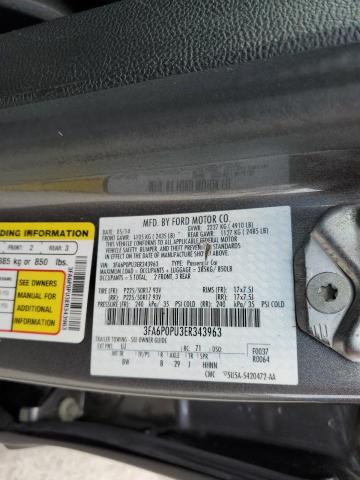 3FA6P0PU3ER343963 - 2014 FORD FOCUS SE PHEV GRAY photo 12