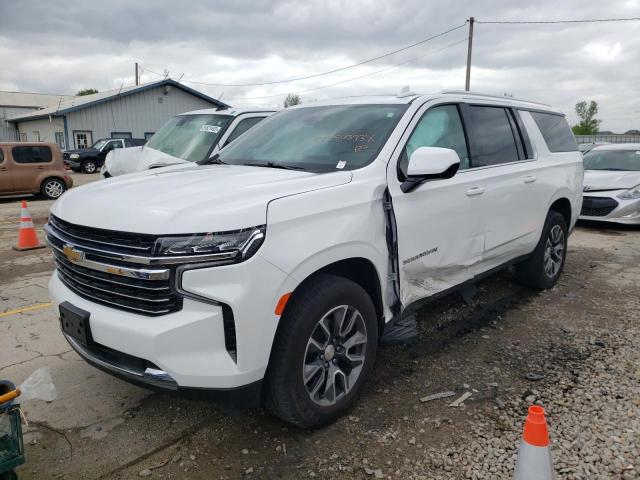 1GNSKCKD9MR424516 - 2021 CHEVROLET SUBURBAN K1500 LT WHITE photo 1