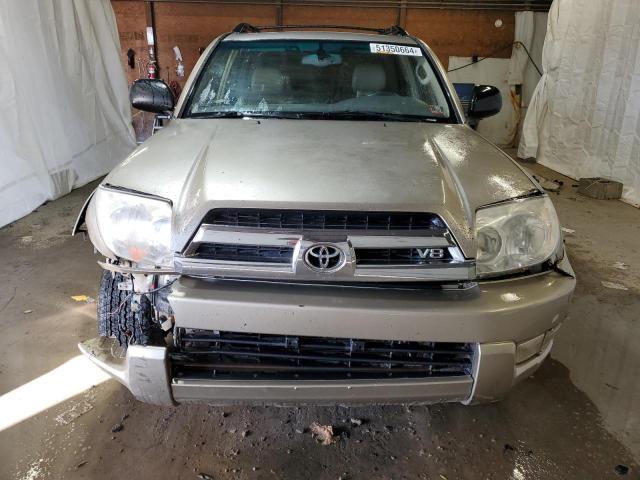 JTEBT17R050054878 - 2005 TOYOTA 4RUNNER LIMITED BEIGE photo 5