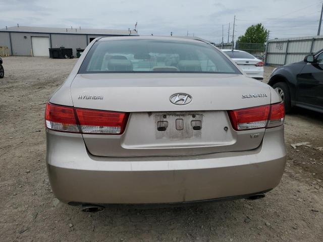 5NPEU46F66H007298 - 2006 HYUNDAI SONOTA GLS TAN photo 6