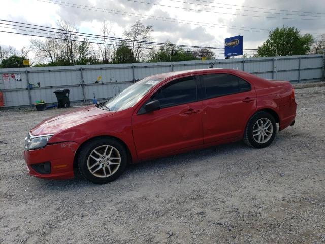 3FAHP0GA4CR210771 - 2012 FORD FUSION S RED photo 1