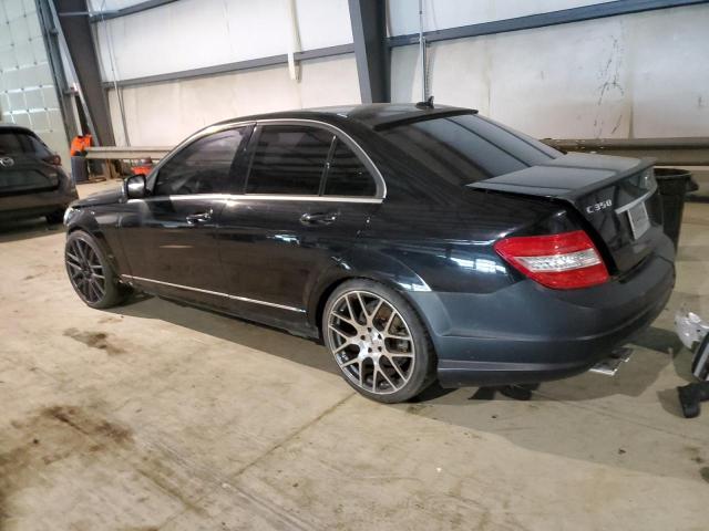 WDDGF56X38F126981 - 2008 MERCEDES-BENZ C 350 BLACK photo 2