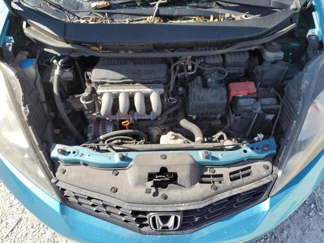 JHMGE8H58DC020353 - 2013 HONDA FIT SPORT TURQUOISE photo 12