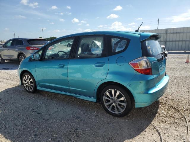 JHMGE8H58DC020353 - 2013 HONDA FIT SPORT TURQUOISE photo 2