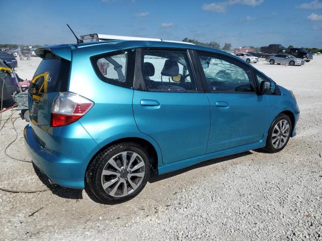 JHMGE8H58DC020353 - 2013 HONDA FIT SPORT TURQUOISE photo 3