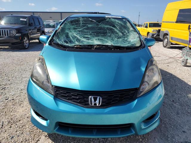 JHMGE8H58DC020353 - 2013 HONDA FIT SPORT TURQUOISE photo 5