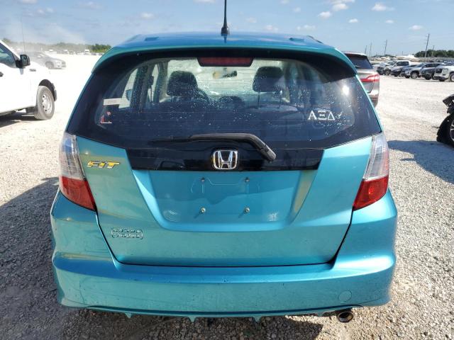 JHMGE8H58DC020353 - 2013 HONDA FIT SPORT TURQUOISE photo 6