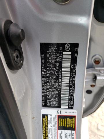 4T1BK1EB5DU068453 - 2013 TOYOTA AVALON BASE 银色 照片 12