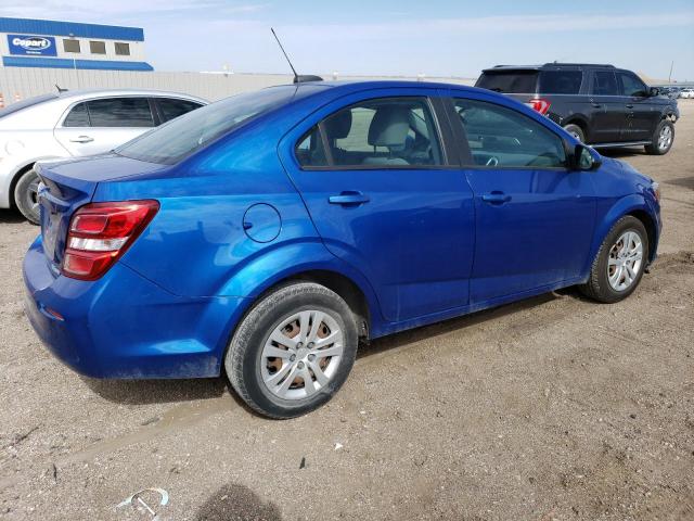 1G1JB5SH7H4172828 - 2017 CHEVROLET SONIC LS BLUE photo 3