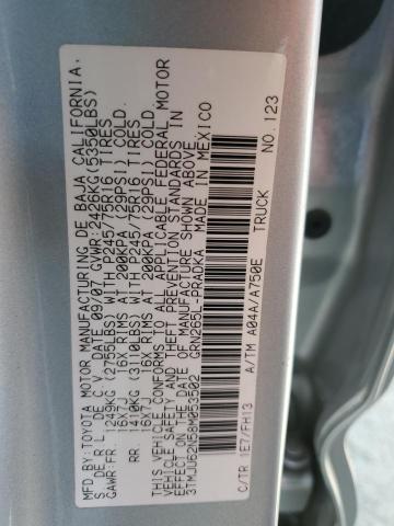 3TMJU62N58M053502 - 2008 TOYOTA TACOMA DOUBLE CAB PRERUNNER SILVER photo 12