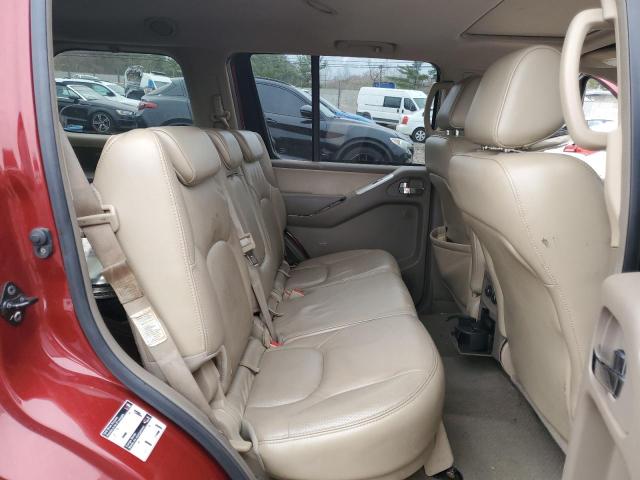 5N1BR18B38C623614 - 2008 NISSAN PATHFINDER LE მუქწითელი ფოტო 11