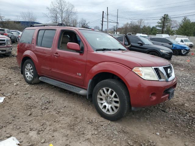 5N1BR18B38C623614 - 2008 NISSAN PATHFINDER LE მუქწითელი ფოტო 4