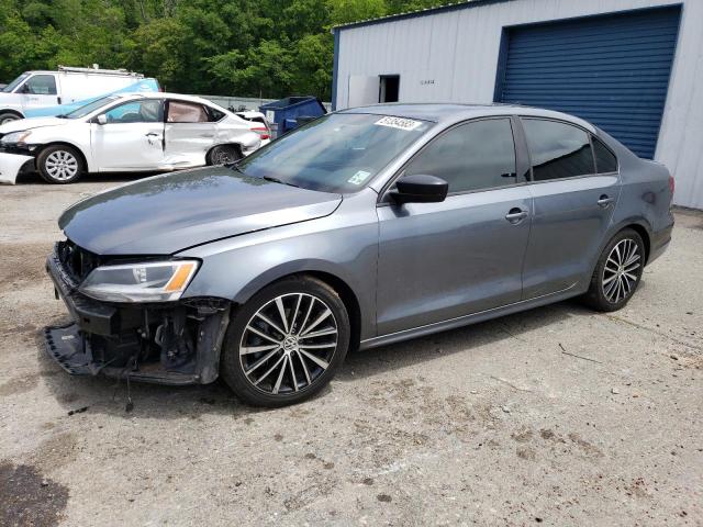 3VWD17AJ4GM357569 - 2016 VOLKSWAGEN JETTA SPORT GRAY photo 1