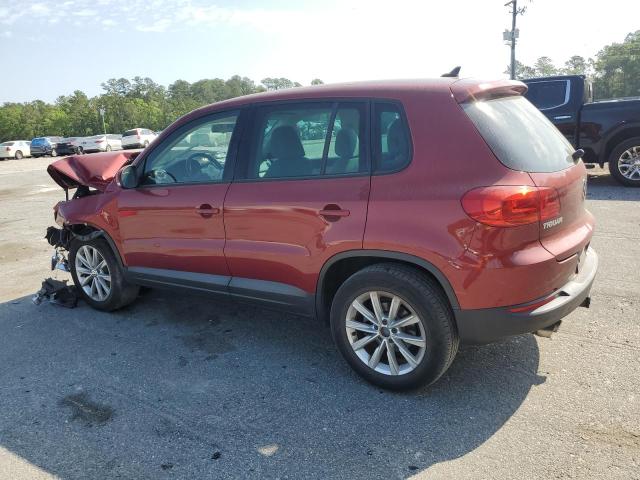 WVGAV3AX7EW055516 - 2014 VOLKSWAGEN TIGUAN S BURGUNDY photo 2