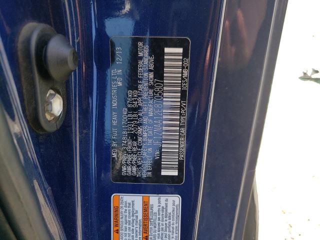 JF1ZNAA12E8705807 - 2014 TOYOTA SCION FR-S ლურჯი ფოტო 12