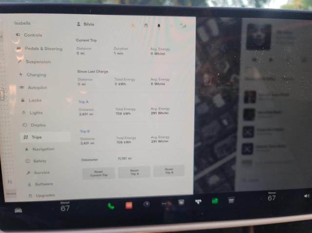 5YJSA1E51MF436976 - 2021 TESLA MODEL S Mavi foto 8