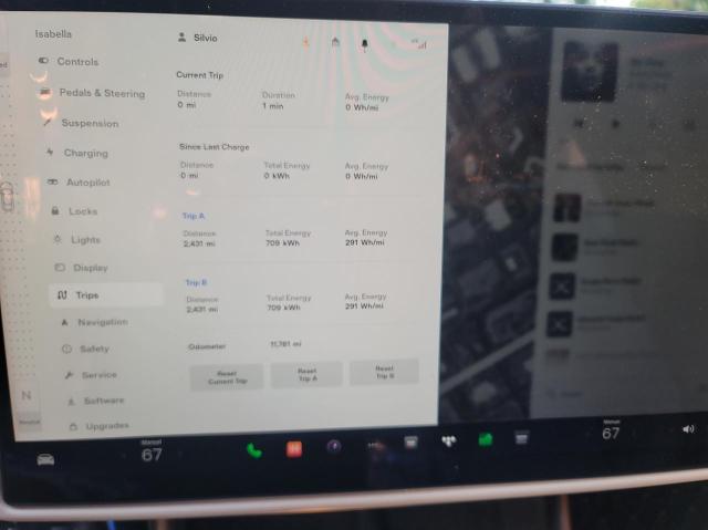 5YJSA1E51MF436976 - 2021 TESLA MODEL S Mavi foto 9