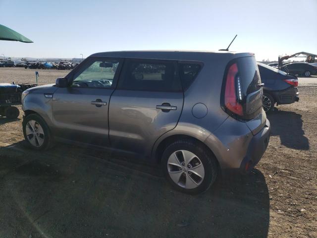 KNDJN2A25F7143723 - 2015 KIA SOUL GRAY photo 2