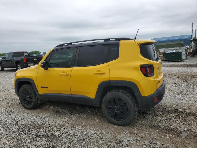 ZACCJBCB7JPH13072 - 2018 JEEP RENEGADE TRAILHAWK YELLOW photo 2