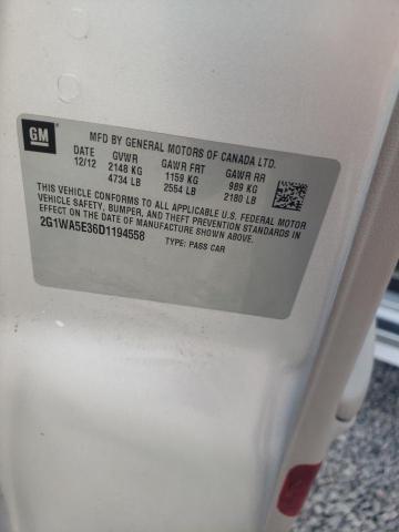 2G1WA5E36D1194558 - 2013 CHEVROLET IMPALA LS Silber Foto 12