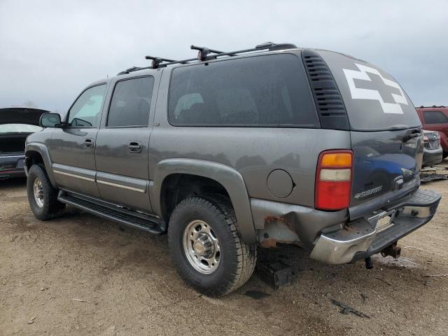 3GNGK26U72G185734 - 2002 CHEVROLET SUBURBAN K2500 GRAY photo 2