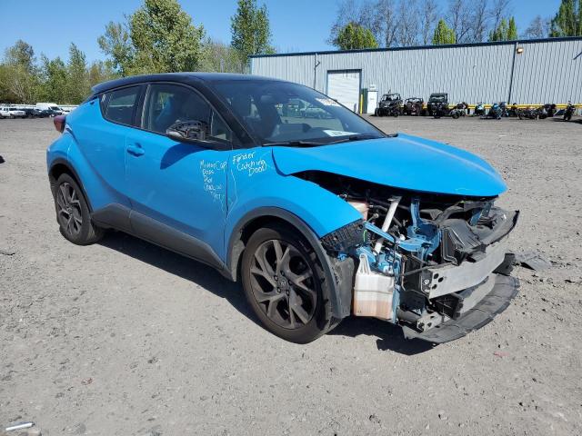 JTNKHMBX5K1058195 - 2019 TOYOTA C-HR XLE BLUE photo 4