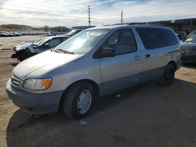 4T3ZF19C73U542365 - 2003 TOYOTA SIENNA CE SILVER photo 1