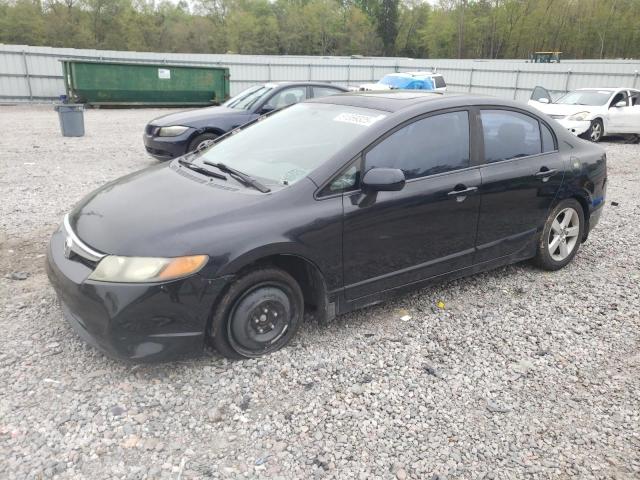 1HGFA16948L006916 - 2008 HONDA CIVIC EXL BLACK photo 1