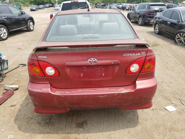 1NXBR32E44Z223158 - 2004 TOYOTA COROLLA CE BURGUNDY photo 6