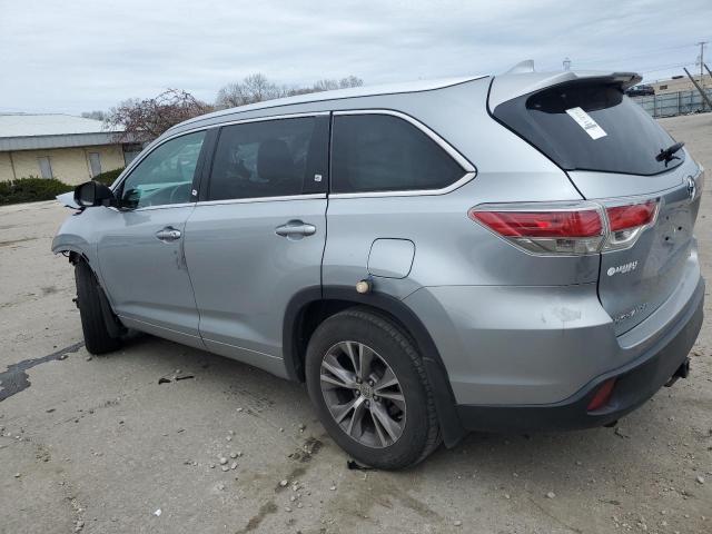 5TDJKRFHXES020129 - 2014 TOYOTA HIGHLANDER XLE Gümüş foto 2
