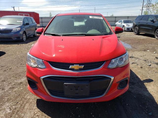 1G1JG6SB1L4135317 - 2020 CHEVROLET SONIC RED photo 5